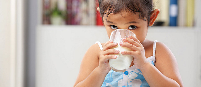 Les enfants et le lait