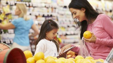 Jouer pendant l'épicerie