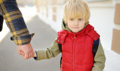 L'enfant fatigué de marcher