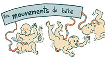 Grossesse: les mouvements de bébé en bande dessinée