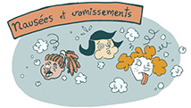Grossesse: les nausées en bande dessinée
