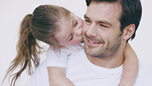 Petite fille amoureuse de son papa