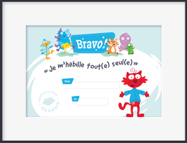 Je m'habille tout(e) seul(e)