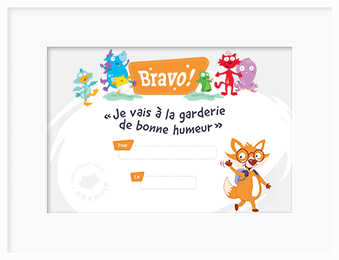 Je vais à la garderie de bonne humeur