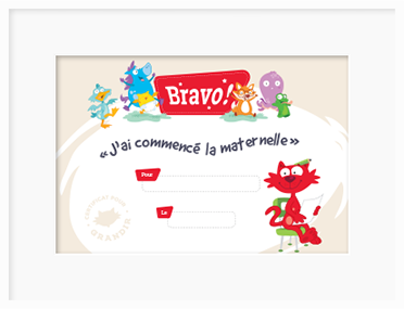 J'ai commencé la maternelle