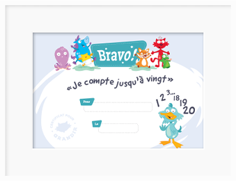 Je compte jusqu'à vingt