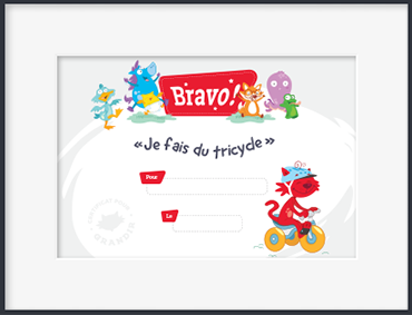 Je fais du tricycle