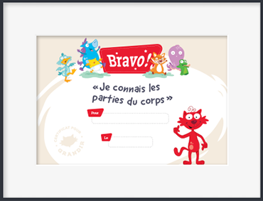 Je connais les parties du corps