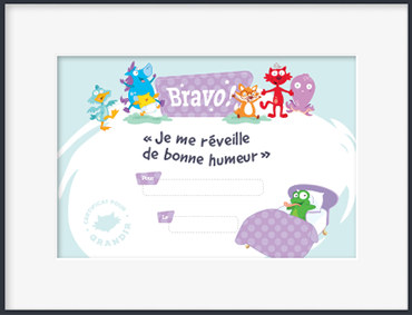 Je me réveille de bonne humeur